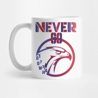 patriotic eagle merica never go down 4th of july 1776 Mug